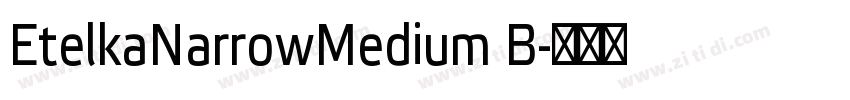 EtelkaNarrowMedium B字体转换 EtelkaNarrowMedium B字体转换